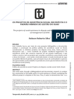 2017 - Os Projetos de Assistência Social em Disputa e o Padrão Híbrido de Gestão Do SUAS