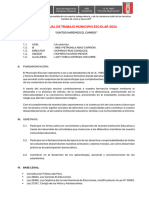 Plan de Trabajo Municipio Escolar 2024 - Ie 16651 - Pac