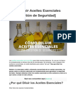 Cómo Diluir Aceites Esenciales