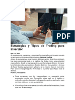 Estrategias y Tipos de Trading para Inversión