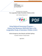 Using National Assessment Program - Literacy and Numeracy (NAPLAN) Data in The Longitudinal Study of Australian Children (LSAC)