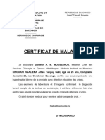 Certificat de Maladie