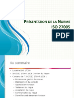 Présentation de La Norme ISO 27005