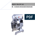 FOOD MIXER English Manual