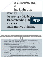 Strategic Analysis and Intuitive Thinking