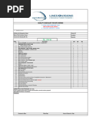 Quality Checklist For Site Works: 11 Steel and Formwork Task A-Casting Concrete Works