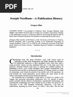 (26669323 - East Asian Science, Technology, and Medicine) Joseph Needham-A Publication History