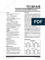 TC1301A/B: Dual LDO With Microcontroller RESET Function