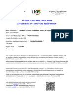 745291U Attestation Immatriculation