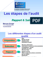 4ème Partie - Audit Rapport & Suivi