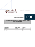 Technical and Economic Feasibility Study of Nitric Acid Production (Comms)