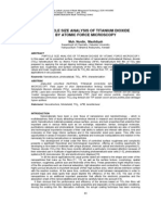 Particle Size Analysis of Titanium Dioxide by Atomic Force Micros