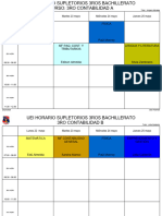 Horario Por Curso Exámenes Supletorios-3ro de Bachillerato