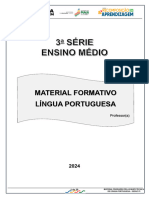 Material Formativo Professor - Língua Portuguesa - 3 Série