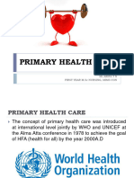 Primary Health Care: Msarifatn First Year M.SC Nursing, Mims Con