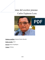 Informe Del Escritor Piurano Genaro Maza Vera