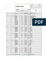 Drum Schedule