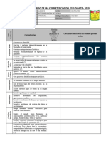 Boleta INFORME DE PROGRESO - Primaria