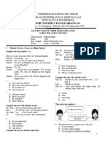 Soal PAS Bahasa Inggris Ganjil Kelas 8 2022-2023