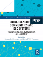 (Routledge Studies in Entrepreneurship and Small Business) Morgan R. Clevenger, Michael W-P Fortunato - Entrepreneurial Communities and Ecosystems-Routledge (2022)