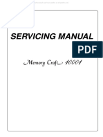 Janome Memory Craft 10001 Sewing Machine Service Manual