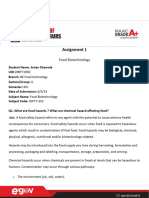 Food Biotechnology Assignment 1