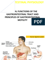 Lec 1, GENERAL FUNCTIONS OF THE GASTROINTESTINAL TRACT AND CONTROL OF MOTILITY