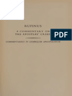 Rufinus - Commentarius in Symbolum Apostolorum en (J.N.D. Kelly, 1955) ACW 020