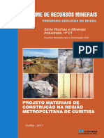 Projeto Materiais de Construção Da Região Metropolitana de Curitiba