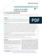 Metagenomic Analysis of Microbial Community and Function Involved in Cd-Contaminated Soil