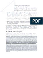 El Cacheo y La Legislación Vigente