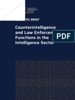 Counterintelligence Law Enforcement Functions Intelligence Sector