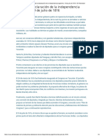 Acta de La Declaración de La Independencia Argentina - 9 de Julio de 1816 - El Historiador