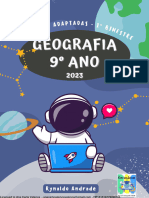 9º Ano Atividades Adaptadas Geografia I Bimestre