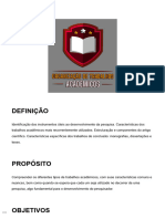 Tema 3 ORGANIZAÇÃO DE TRABALHOS ACADÊMICOS