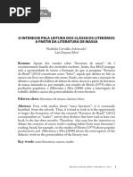 Camilagasilva,+3 Literatura ADVÍNCULA,+N.+&+SILVA,+L.+O+interesse+pela+leitura