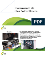 Mantenimiento de Centrales Eléctricas Fotovoltaicas