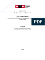 Informe de Entrevista Sobre El Gobierno de Fujimori