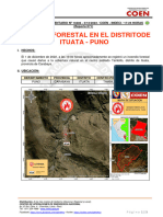 Reporte Complementario #10406 2dic2022 Incendio Forestal en El Distrito de Ituata Puno 1