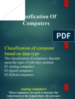 Classification of Computers