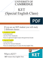 KET Special English Practice (From m2 Unit 8 Workbook)