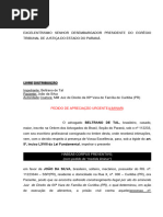 Habeas - Corpus - Civil - Civel - Prisao - Civil - Alimentos - Familia - Medida - Liminar - Modelo - 297 - BC286 - C+ Pia