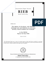 The Impact of Oil Prices, Real Effective Exchange Rate and Inflation On Economic Activity: Novel Evidence For Vietnam