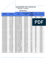 Grameenphone: Prepaid Usage Report For: 01331941128 Call Summary