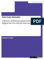 A Review of Pharmaceutical Science Suppo