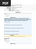 Testes de Direito Fiscal e Aduaneiro