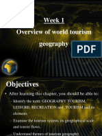 Week 1 - Overview of The World Tourism Geography