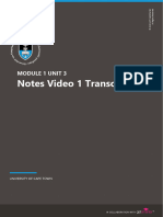 UCT BSD M1U3 Notes Video 1 Transcript