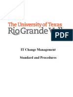 Change Management Standard and Procedures v2.0 Revised August 2019