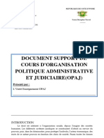 Cours D'organisation Politique Administrative Et Judiciaire